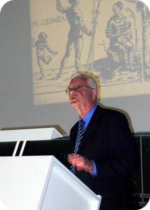 Horst Gründer am Rednerpult